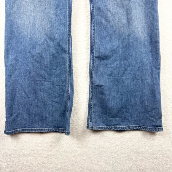 NWT Old Navy High-Waisted Wow Flare Jeans in Medium Campeche Wash Plus Size 22 - Picture 6 of 15